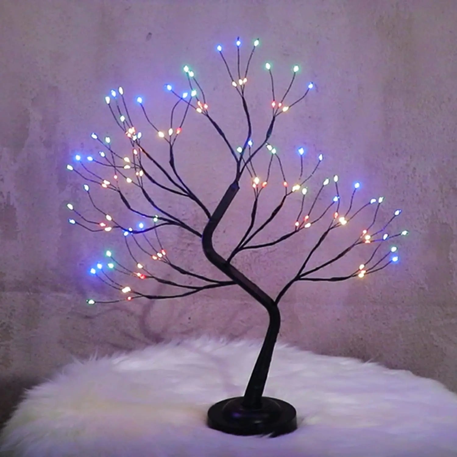 מנורת עץ עם מגע, אידיאלית לעיצוב ביתי וחגיגות