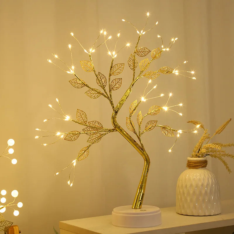 מנורת עץ עם מגע, אידיאלית לעיצוב ביתי וחגיגות